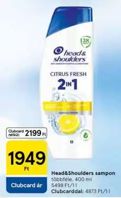 Tesco HEAD & SHOULDERS Sampon ajánlat