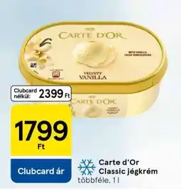 Tesco Carte d'Or Classic jégkrém ajánlat