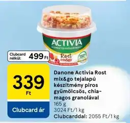 Tesco Danone Activia Rost mix&go ajánlat
