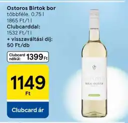 Tesco Ostoros Birtok bor ajánlat