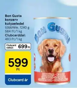 Tesco Bon Gusta konzerv kutyaeledel ajánlat