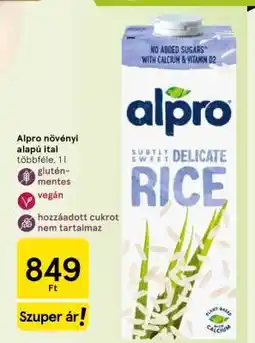 Tesco Alpro növényi alapú ital ajánlat