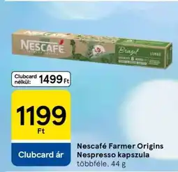 Tesco Nescafé Farmer Origins Nespresso kapszula ajánlat
