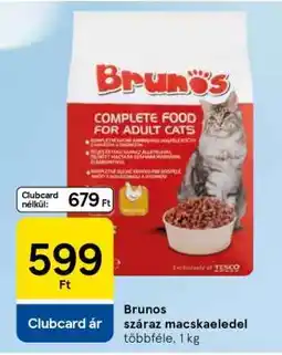 Tesco Brunos száraz macskaeledel ajánlat
