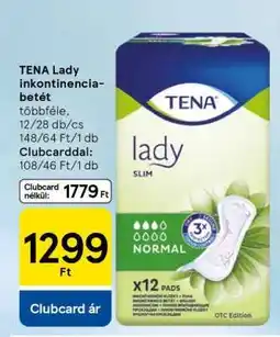 Tesco TENA Lady inkontinencia-betét ajánlat