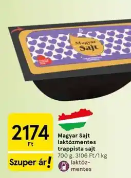 Tesco Magyar Sajt laktózmentes trappista sajt ajánlat