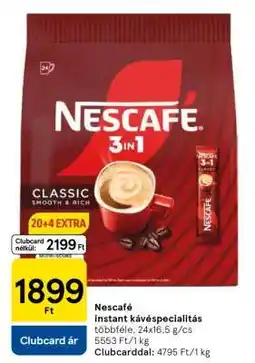 Tesco Nescafé instant kávéspecialitás ajánlat