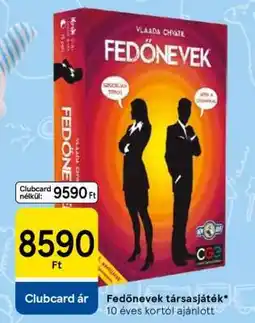 Tesco FEDŐNEVEK TÁRSASJÁTÉK ajánlat