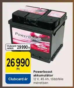 Tesco Powerboost akkumulátor ajánlat