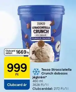 Tesco Tesco Stracciatella Crunch dobozos jégkrém ajánlat