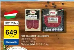 Tesco PICK Szeletelt téliszalámi ajánlat