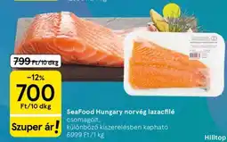 Tesco SeaFood Hungary norvég lazacfilé ajánlat