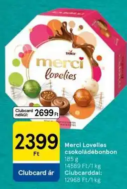 Tesco Merci Lovelies csokoládébonbon ajánlat