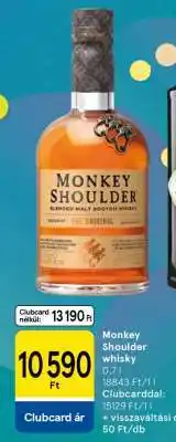 Tesco Monkey Shoulder Whisky ajánlat
