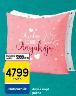 Tesco Anyák napi párna ajánlat