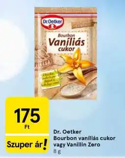 Tesco Dr. Oetker Bourbon vaníliás cukor vagy Vanillin Zero ajánlat
