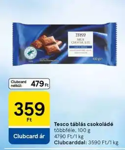 Tesco Tesco táblás csokoládé ajánlat