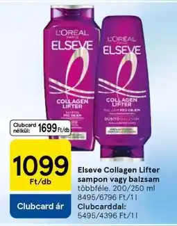 Tesco Elseve Collagen Lifter sampon vagy balzsam ajánlat