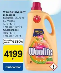 Tesco Woolite folyékony mosószer ajánlat