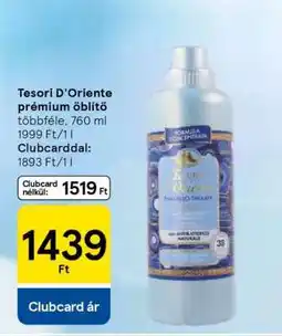 Tesco Tesori D'Oriente prémium öblítő ajánlat