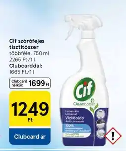 Tesco Cif szórófejes tisztítószer ajánlat