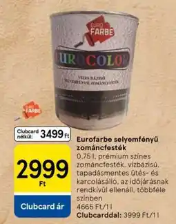 Tesco Eurofarbe selyemfényű zománcfesték ajánlat