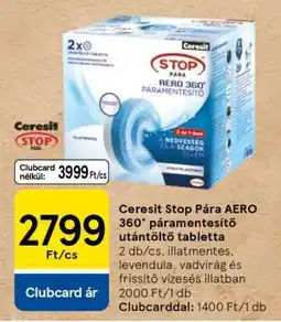 Tesco Ceresit Stop Pára Aero 360° Páramentesítő Utántöltő Tabletta ajánlat