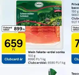 Tesco Wein fekete-erdei sonka ajánlat