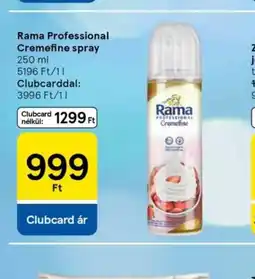 Tesco Rama Professional Cremefine spray ajánlat