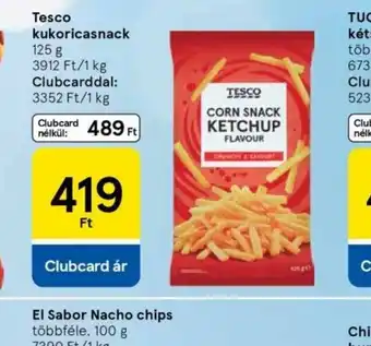 Tesco Tesco kukoricasnack ajánlat