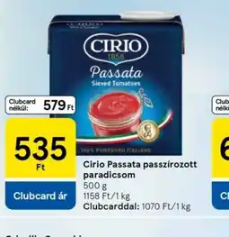 Tesco CIRIO Passata paradicsom ajánlat