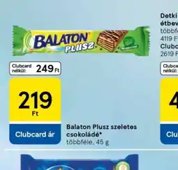 Tesco BALATON Plusz szeletes csokoládé ajánlat