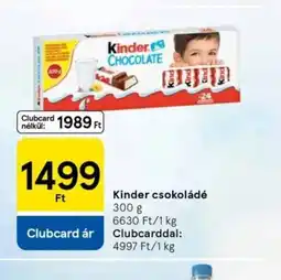 Tesco Kinder csokoládé ajánlat