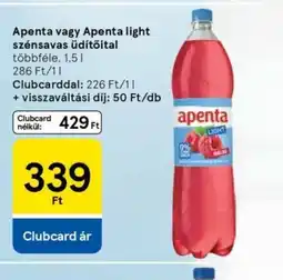 Tesco Apenta szénsavas Üdítőital ajánlat