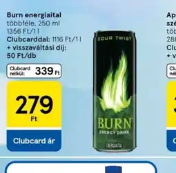 Tesco Burn energiaital ajánlat