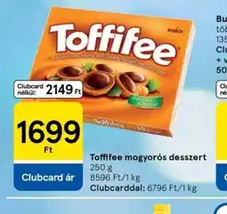 Tesco Toffifee mogyors desszert ajánlat
