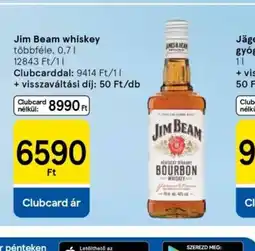 Tesco Jim Beam whiskey ajánlat
