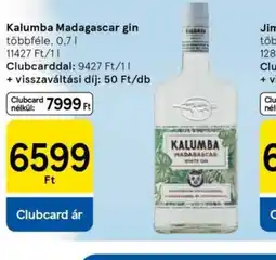 Tesco Kalumba Madagascar gin ajánlat