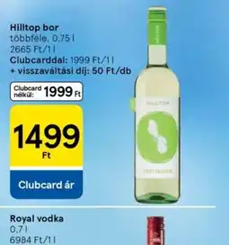 Tesco Hilltop bor ajánlat