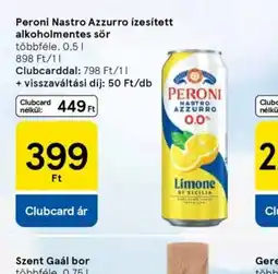Tesco Peroni Nastro Azzurro sör ajánlat