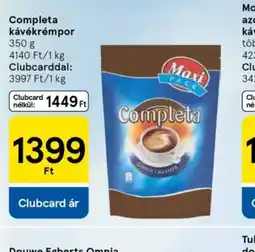 Tesco Completa kávékrémpor ajánlat