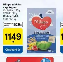 Tesco Milupa zabkása vagy tejpép ajánlat