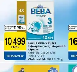 Tesco Nestlé Beba Optipro tápszer ajánlat