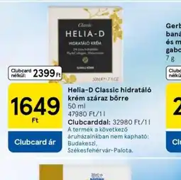 Tesco HELIA-D Classic hidratál krém ajánlat