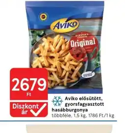 Tesco Aviko hasábburgonya ajánlat