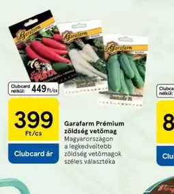 Tesco Garafarm Prémium zöldség vetőmag ajánlat