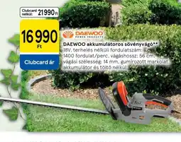 Tesco DAEWOO Akkumulátoros sövényvág ajánlat