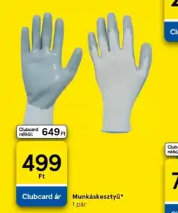 Tesco Munkáskesztyű ajánlat