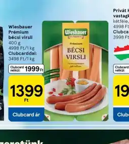 Tesco Wiesbauer Prémium bécsi virsli ajánlat