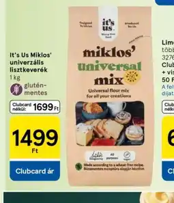 Tesco It's Us Miklos' univerzális lisztkeverék ajánlat